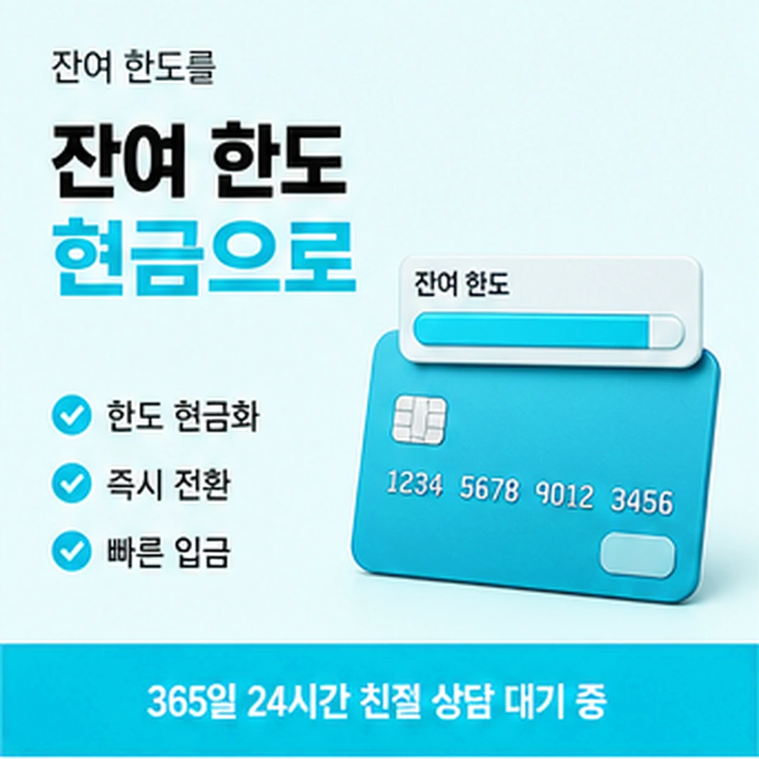 다음머니 카드깡 가능 조건 한도 상태 확인 안내 배너